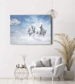 beyaz atlar kanvas tablo ev dekorasyon ürünleri mağazası Lavi Tasarım da sizlerle