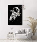 uzay boşluğunda astronot kanvas tablo, istanbul kanvas tablo üretimi, uzay tabloları