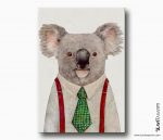sanatsal koala kanvas tablo