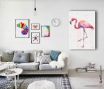 flamingo tablo,flamingo yağlıboya,flamingo duvar kağıdı