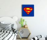 superman kanvas tablo , çelik adam tablo , süpermen tablo , lavi tasarim , izmir kanvas tablo