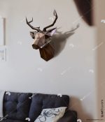 3 boyutlu metal tablo geyik kafası , deer head , metal art sanat 3d , lavi tasarım , lavitasarim 3d dekorasyon ürünleri istanbul