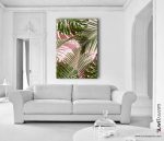 palmiye yaprakları kanvas tablo , palmiye ağacı tablo , antalya kanvas tablo, lavi tasarım , lavi tasarim