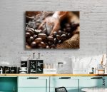 kahve cekirdegi kanvas tablo , kafe tabloları , cafe tabloları , coffee kanvas tablo , lavi tasarım , kahve temalı tablolar