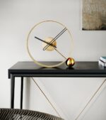 Masa Saati Plato gold altın dekoratif masa saati modeli ve en güzel modern tasarım masa saatleri Lavi Tasarım ’da!