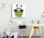 bebek odası tablo panda, çocuk odası tabloları, genç odası tabloları