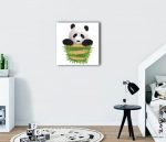 bebek odası tablo panda, çocuk odası tabloları, genç odası tabloları