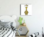 Zürafa Bebek Odası Kanvas Tablo