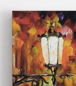 Gece Sokak Lambaları Kanvas Tablo, bursa kanvas tablo baskı, inegöl kanvas tablo baskı