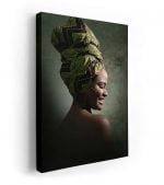 Gülümseyen Afrikalı Kadın Kanvas Tablo, tekirdağ kanvas tablo, lavitasarim
