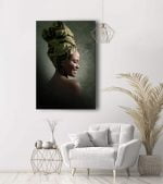 Gülümseyen Afrikalı Kadın Kanvas Tablo, tekirdağ kanvas tablo, lavitasarim