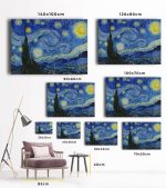 Yıldızlı Gece Kanvas Tablo - The Starry Night Vincent Van Gogh