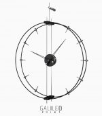 Duvar Saati Çeşitleri Galileo Point 60 , metal Duvar Saati , siyah duvar saati, duvar saatleri, lavi tasarım