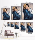 Sokakların Madonnası Kanvas Tablo -The Madonna of the Streets Roberto Ferruzzi- yüksek çözünürlük ile kanvas tablo satın almak için en iyi adres online ev dekorasyon ürünleri mağazası Lavi Tasarım da