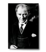 Mustafa Kemal Atatürk Portre Kanvas Tablo, Atatürk'ün fotoğrafları yüksek çözünürlük, ücretsiz kargo ve taksitle Lavi Tasarım 'da!